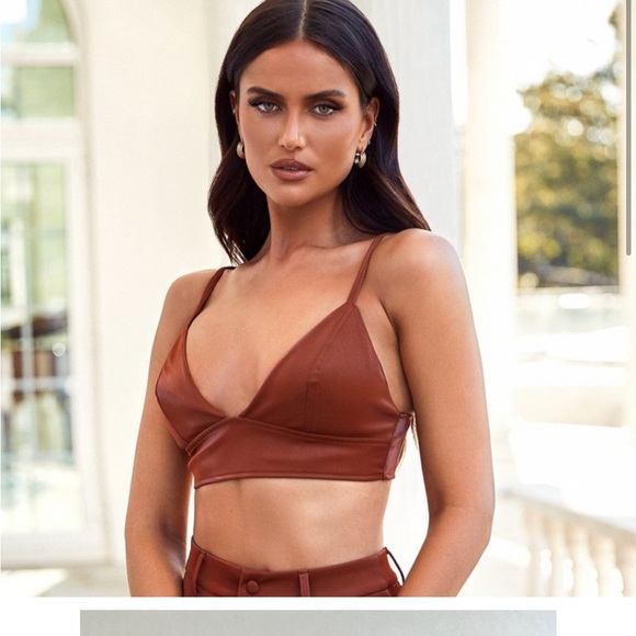 Alamour the Label leather top- XXS - Picture 2 of 5